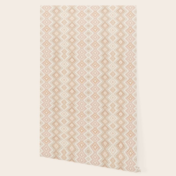 Southern Western Boho Geo  Americana Rug  ivory soft pink Wallpaper Gallery Image 2