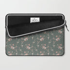 Watercolor Wildflowers - Sage Pink Laptop Sleeve Gallery Image 2