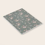 Watercolor Wildflowers - Sage Pink Notebook Gallery Image 3