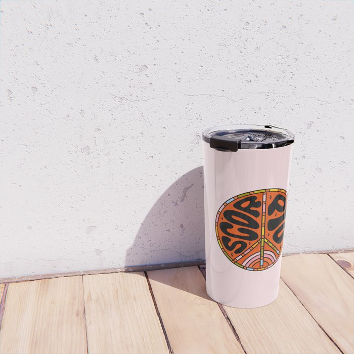 Scorpio Peace Sign Travel Mug Gallery Image 4