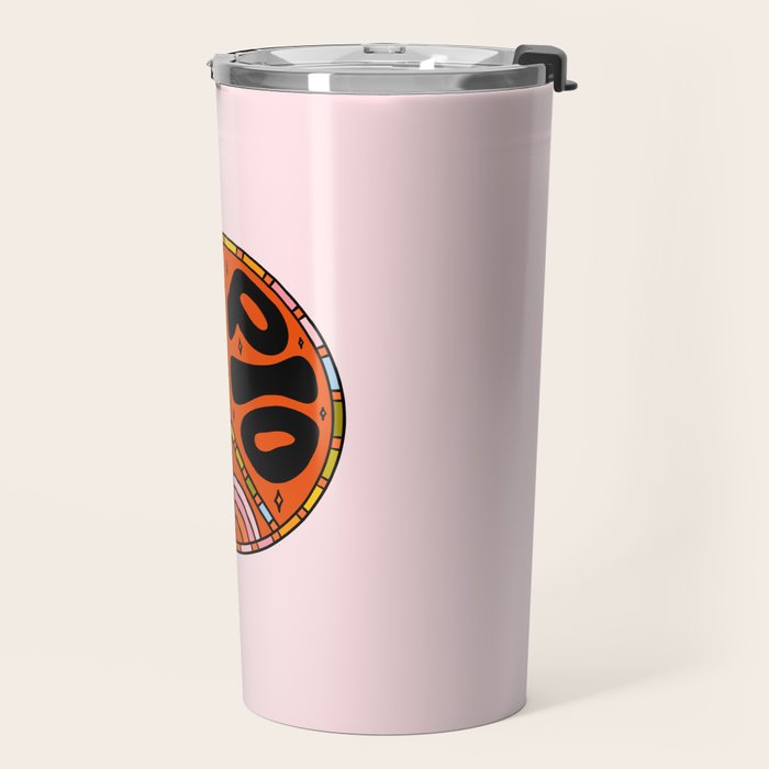 Scorpio Peace Sign Travel Mug Gallery Image 2