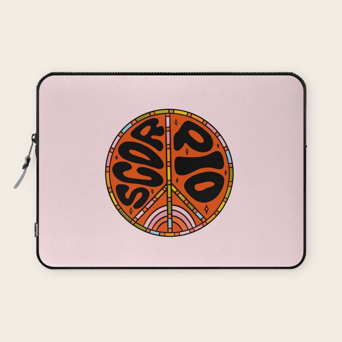 Scorpio Peace Sign Laptop Sleeve Gallery Image 1