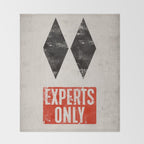 Experts Only Ski Double Black Diamond Throw Blanket Gallery Image 2