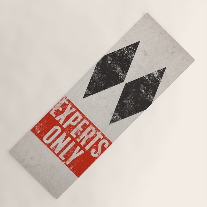 Experts Only Ski Double Black Diamond Yoga Mat Gallery Image 1