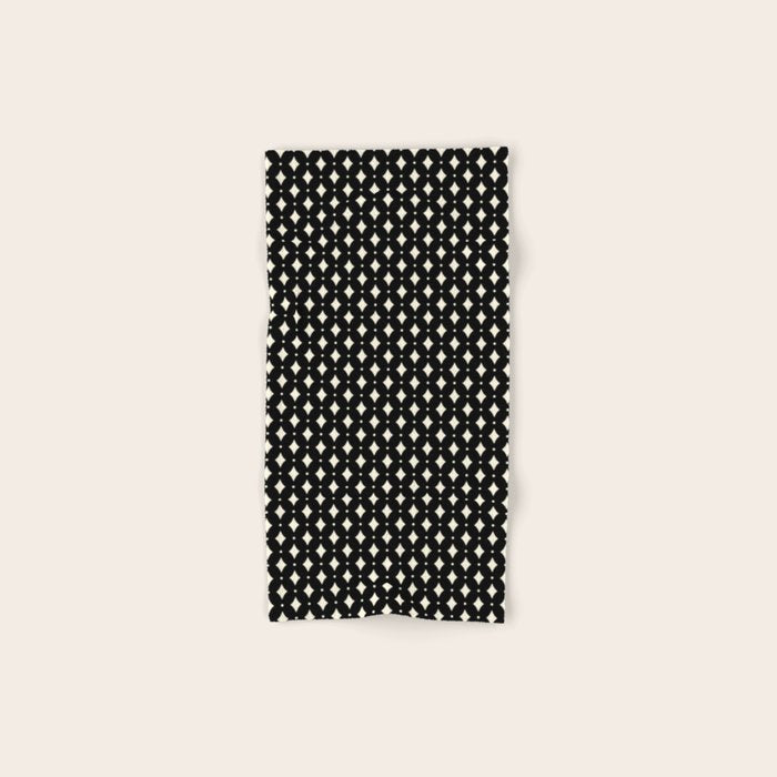 Vintage Stars IX Black and White Bath Towel Gallery Image 1