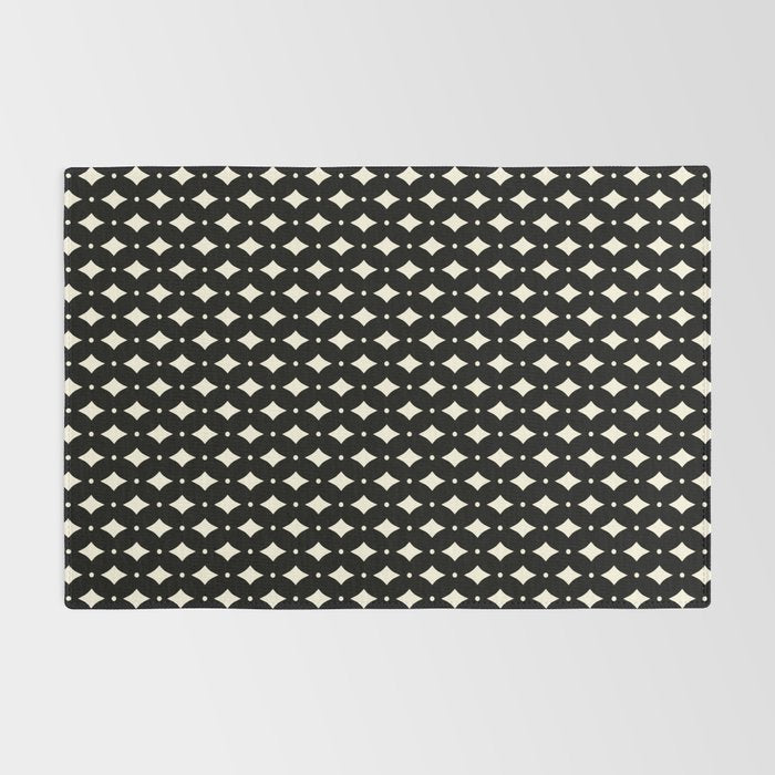 Vintage Stars IX Black and White Rug Gallery Image 2