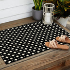 Vintage Stars IX Black and White Outdoor Rug Gallery Image 2
