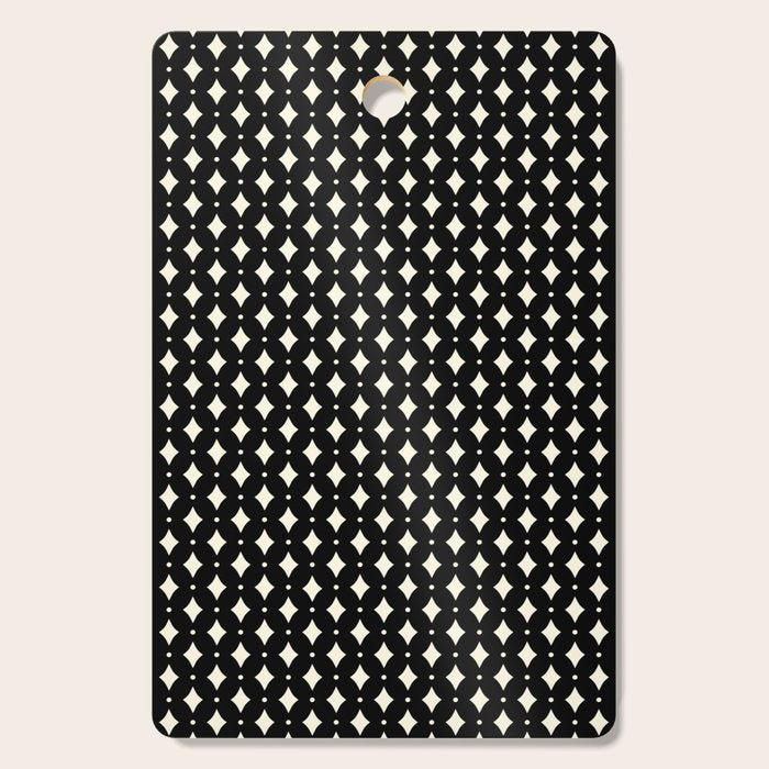 Vintage Stars IX Black and White Cutting Board Gallery Image 1