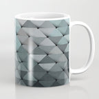 Triangles Teal Gray Coffee Mug Gallery Image 1