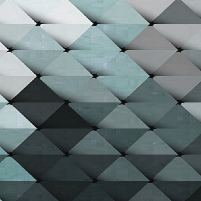 Triangles Teal Gray Coffee Mug Gallery Image 2