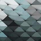 Triangles Teal Gray Coffee Mug Gallery Image 2
