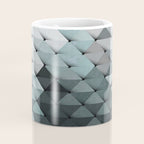 Triangles Teal Gray Coffee Mug Gallery Image 4