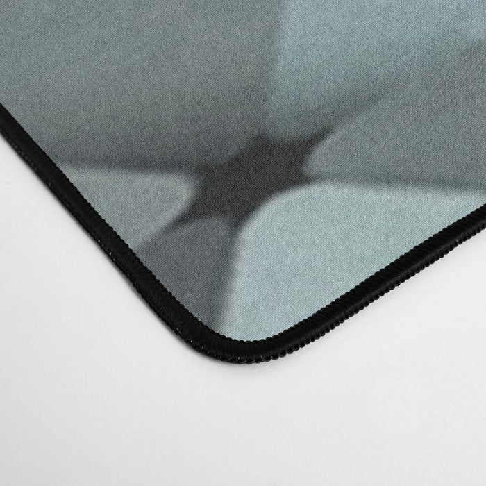 Triangles Teal Gray Desk Mat Gallery Image 4