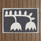 Black Tulips #2 - 4/5 Outdoor Rug Gallery Image 1
