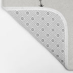 Sagittarius Zodiac Star Constellation Line Art White Bath Mat Gallery Image 2
