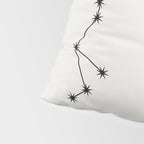 Sagittarius Zodiac Star Constellation Line Art White Pillow Sham Gallery Image 4
