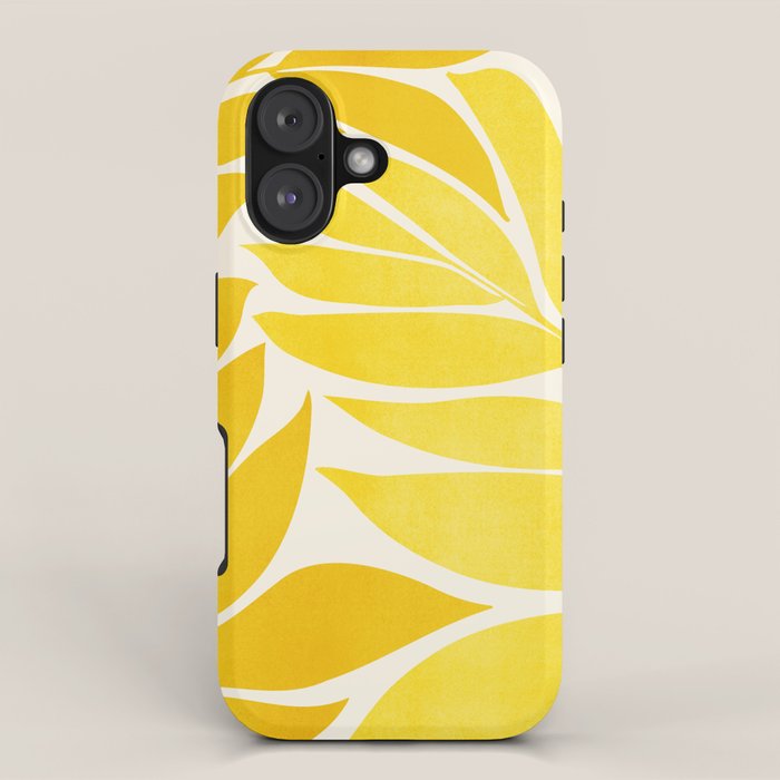 Mid Mod Vines in Yellow iPhone Case Gallery Image 1