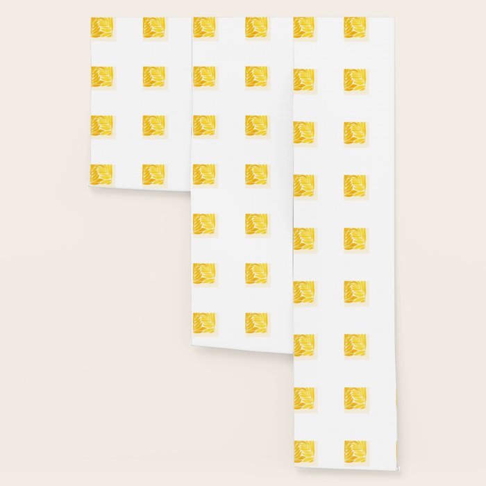 Mid Mod Vines in Yellow Wallpaper Gallery Image 3