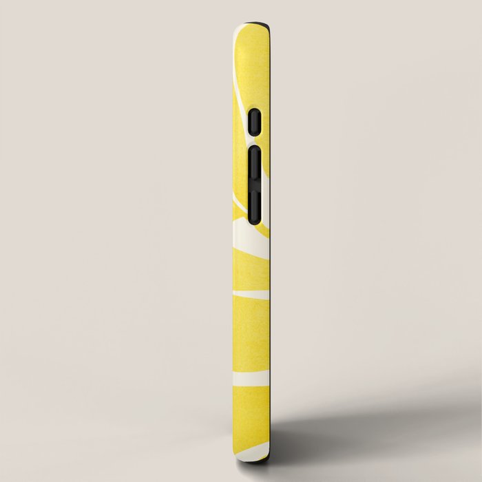 Mid Mod Vines in Yellow iPhone Case Gallery Image 2