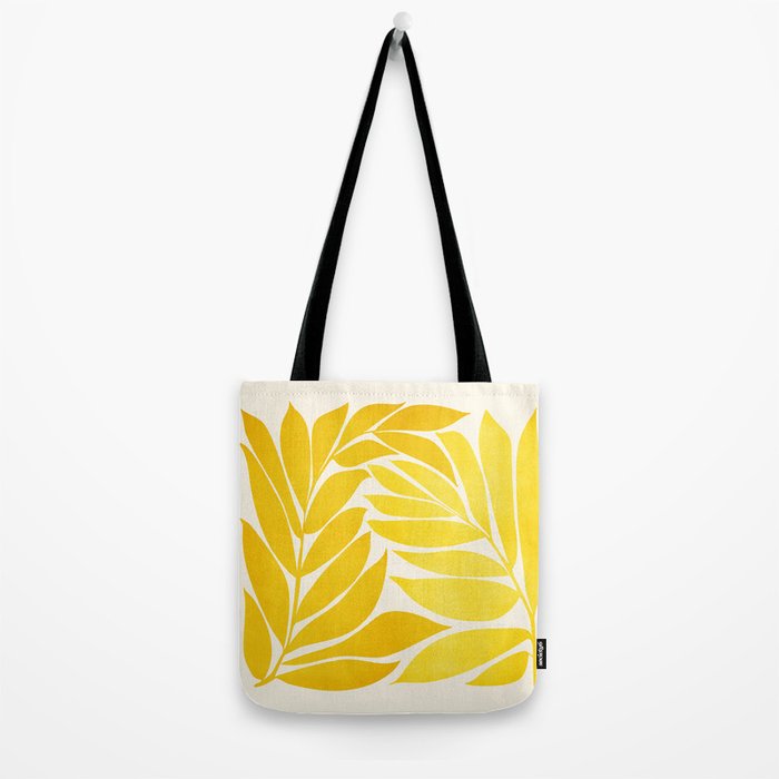 Mid Mod Vines in Yellow Tote Bag Gallery Image 2
