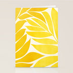 Mid Mod Vines in Yellow Stationery Card Gallery Image 2