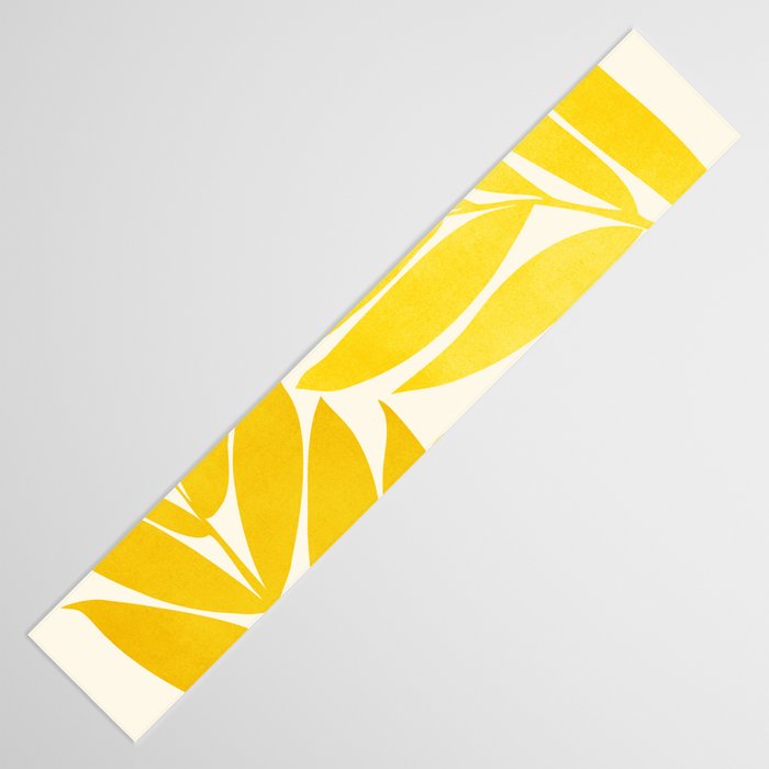 Mid Mod Vines in Yellow Table Runner Gallery Image 3