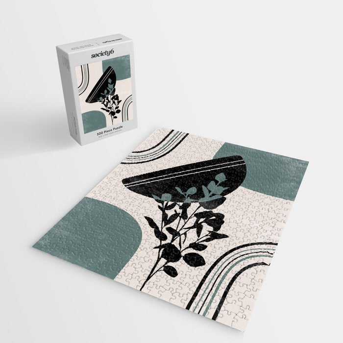 Eucalyptus Boho Botanical Jigsaw Puzzle Gallery Image 2