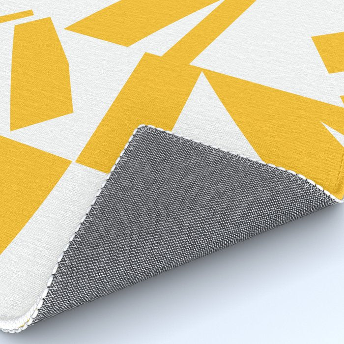 Geometric Pattern 04 Yellow Rug Gallery Image 4