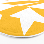 Geometric Pattern 04 Yellow Bath Mat Gallery Image 3