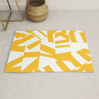 Geometric Pattern 04 Yellow Rug Gallery Image 1
