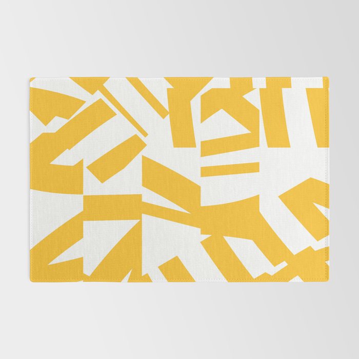 Geometric Pattern 04 Yellow Rug Gallery Image 2