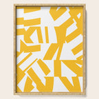 Geometric Pattern 04 Yellow Serving Tray Gallery Image 1