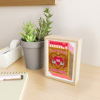 All is Fair in Love and War Vintage Matchbox Mustard & Pink Palette with Tiger Mini Art Print Gallery Image 2