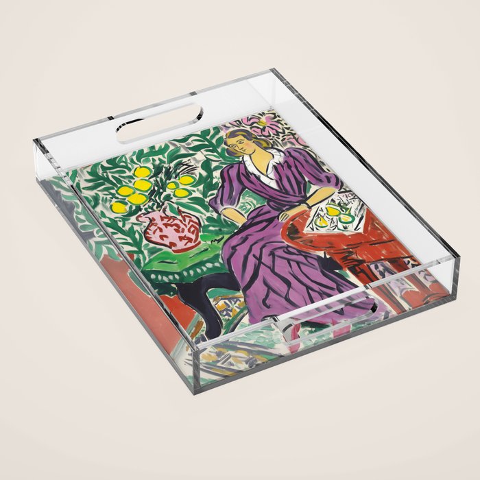 Purple Elegance in Garden Room Acrylic Tray Gallery Image 1