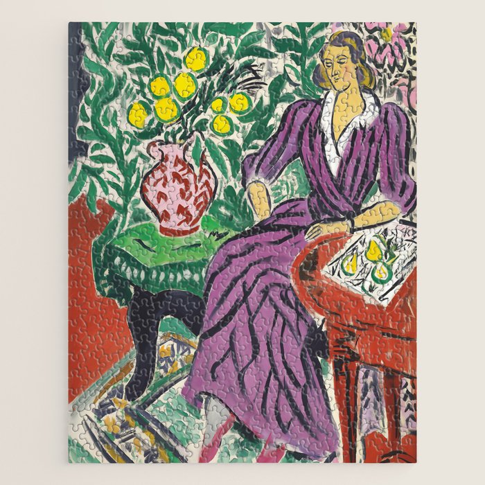 Purple Elegance in Garden Room Jigsaw Puzzle Gallery Image 1