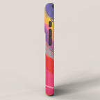 Bold Abstract Color Flow in Neon and Sunset Tones iPhone Case Gallery Image 2