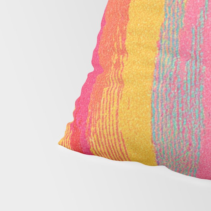 Bold Abstract Color Flow in Neon and Sunset Tones Pillow Sham Gallery Image 4