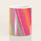 Bold Abstract Color Flow in Neon and Sunset Tones Coffee Mug Gallery Image 4