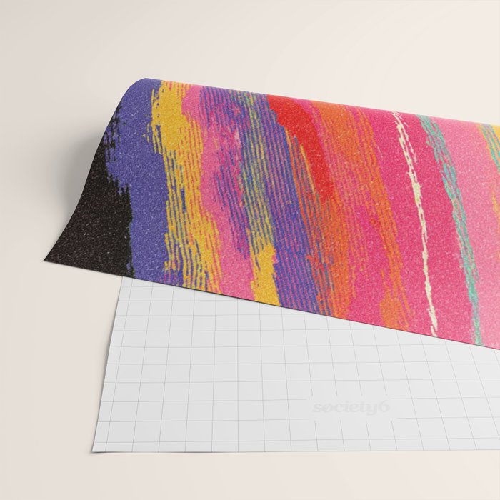 Bold Abstract Color Flow in Neon and Sunset Tones Wrapping Paper Gallery Image 2