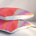 Bold Abstract Color Flow in Neon and Sunset Tones Pillow Sham Gallery Image 3