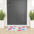 United We Grow - Vote | Floral in Red, Pink, & Blue Welcome Mat Gallery Image 3