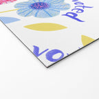 United We Grow - Vote | Floral in Red, Pink, & Blue Welcome Mat Gallery Image 2