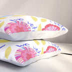 United We Grow - Vote | Floral in Red, Pink, & Blue Pillow Sham Gallery Image 3