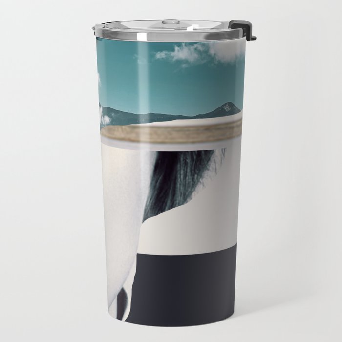 woman portrait /collage 3 Travel Mug Gallery Image 2