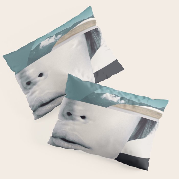 woman portrait /collage 3 Pillow Sham Gallery Image 1