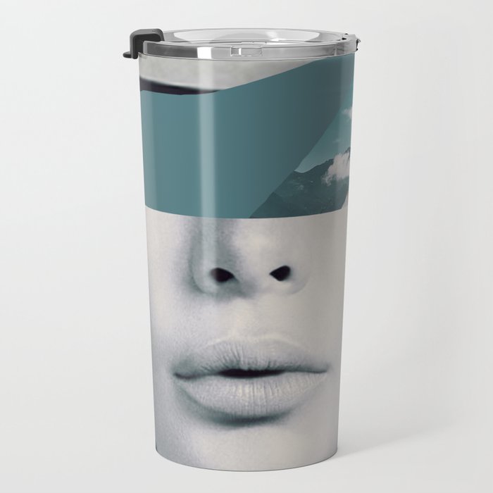 woman portrait /collage 3 Travel Mug Gallery Image 3