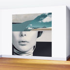 woman portrait /collage 3 Wall Mural Gallery Image 2