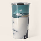 woman portrait /collage 3 Travel Mug Gallery Image 1
