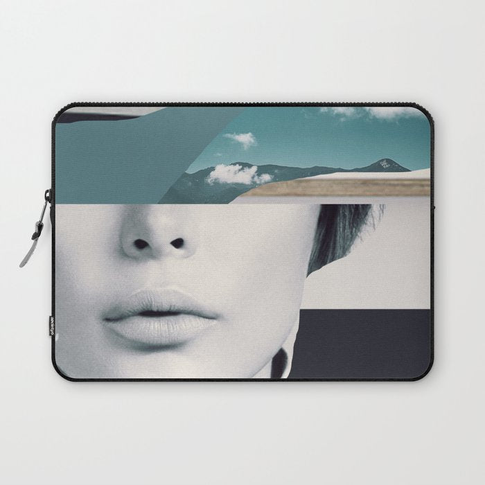 woman portrait /collage 3 Laptop Sleeve Gallery Image 1