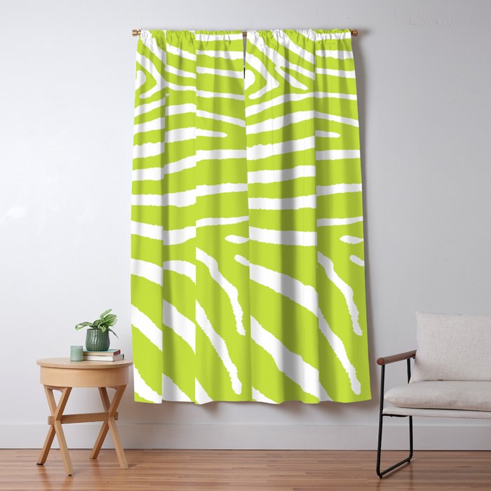 Zebra Wild Animal Print 223 Window Curtain Gallery Image 1